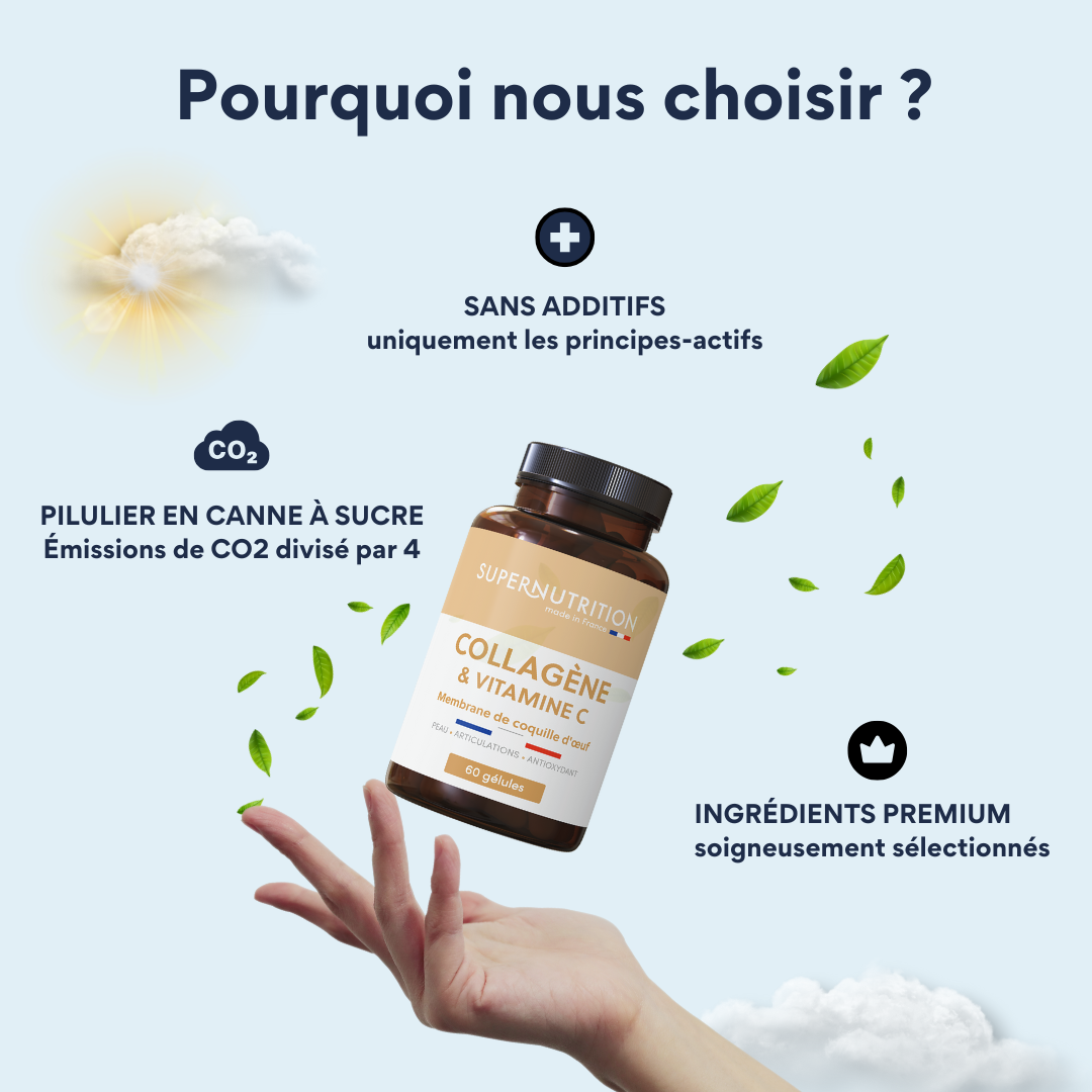 Collagène Végétarien Coquille d'Œuf